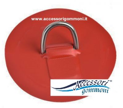 Maniglione maniglia in pvc grigio per gommoni cm 24