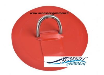 Toppa Con Anelli A D Per Gommoni Fulenyi – Acciaio Inox E PVC, 11 Cm, Per Canoa Kayak Sup (nera/rossa/blu/bianca)