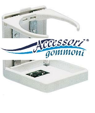 Inzopo 4 Portabicchieri Pieghevoli In Nylon Bianco Per Barca, Camper, Auto – Regolabili Fino A 80 Mm - 3