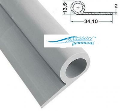 Rotolo 30 Metri Sottoprofilo In Gomma Rimor RAL9010 - Foto 7