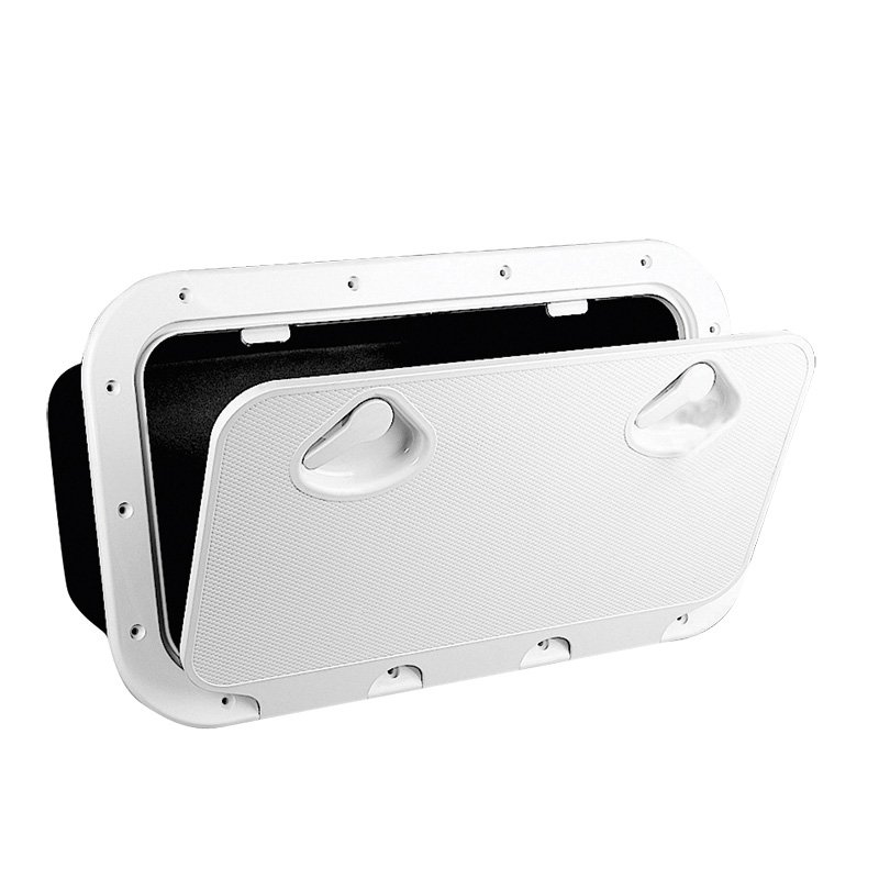 Maniglia ERGO Bianca Per Porte Con Serratura - Design Quadrato Moderno - Facile Da Montare - Foto 3